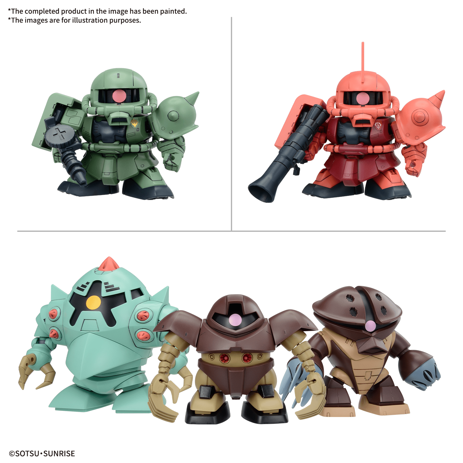 Bandai - BB Senshi Mobile Suit Gundam Principality of Zeon Mobile Suit Set - Good Game Anime