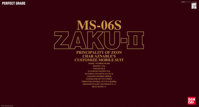 Bandai - PG MS-06S Zaku-II 2 - Good Game Anime