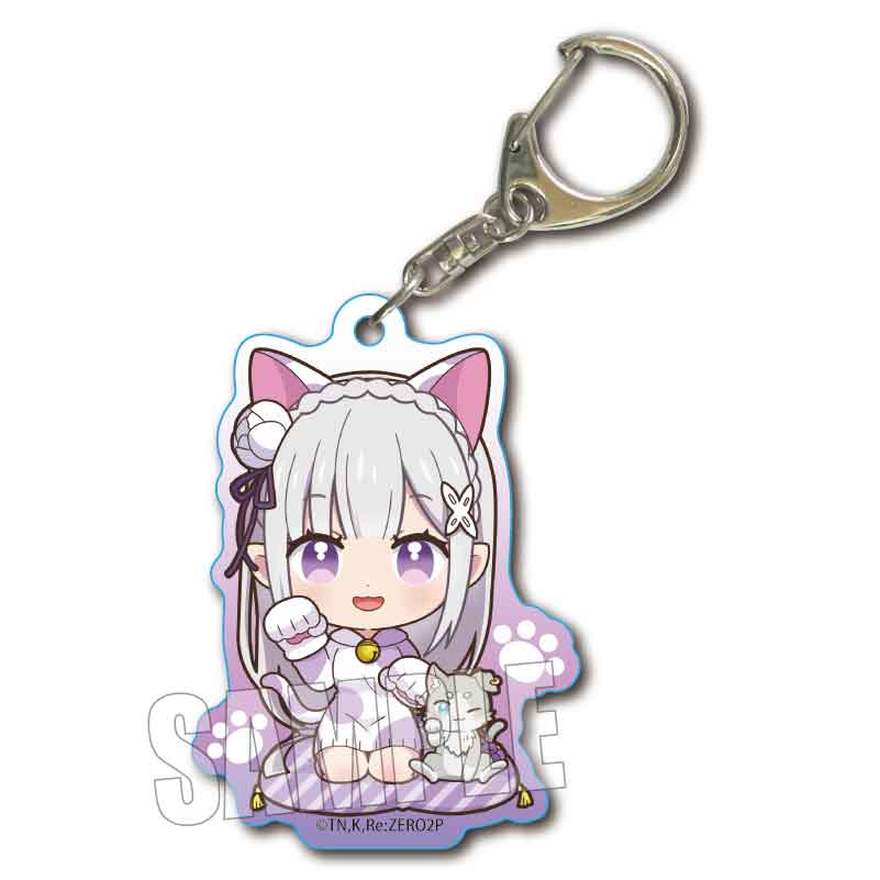 Bell House - Maneki Neko Re:Zero Starting Life in Another World Trading Acrylic Keychain: 1 Random Pull - Good Game Anime