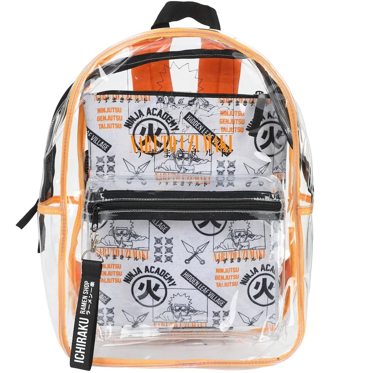 Naruto Clear Backpack with Utility Pocket Bioworld Good Game Anime