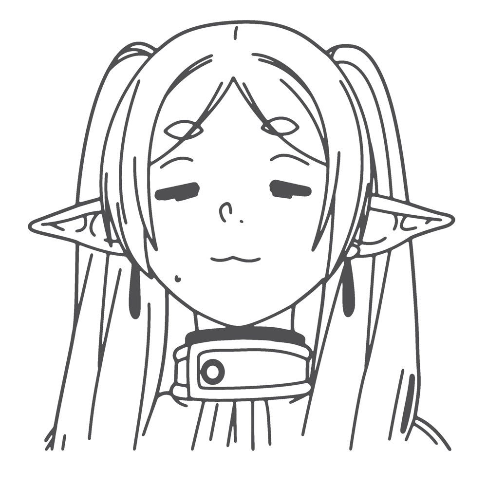 COSPA - Frieren: Beyond Journey's End Frieren Face T-Shirt White - Good Game Anime