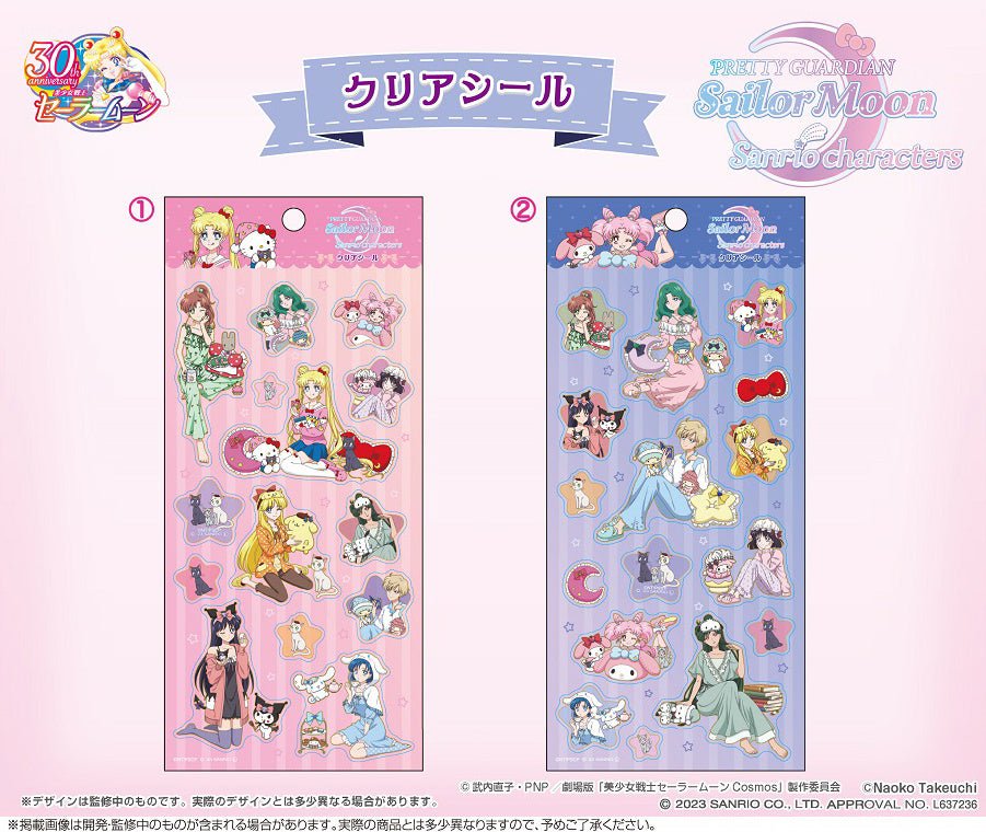 ensky - Sailor Moon Series x Sanrio Characters: Clear Seal Sticker Sheet - Good Game Anime
