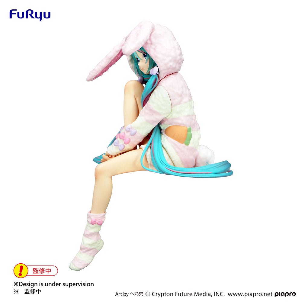 FuRyu - Hatsune Miku Noodle Stopper Figure - Rabbit Ear Hood Pajama - Figure - Good Game Anime