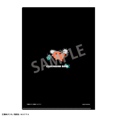 KAMIO JAPAN - Chainsaw Man A4 Single Clear File Black Enjoy Music - Good Game Anime