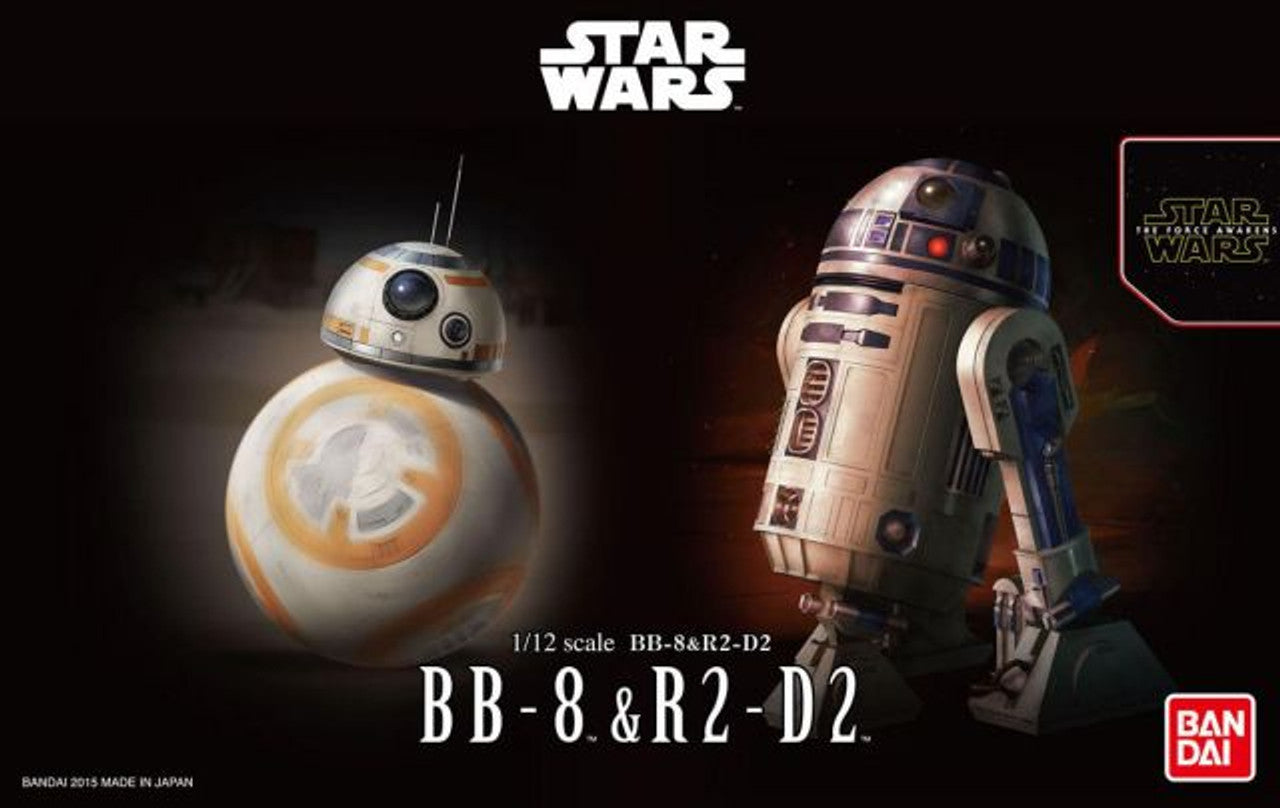 1/12 BB-8 & R2-D2 Model Kit (Star Wars)