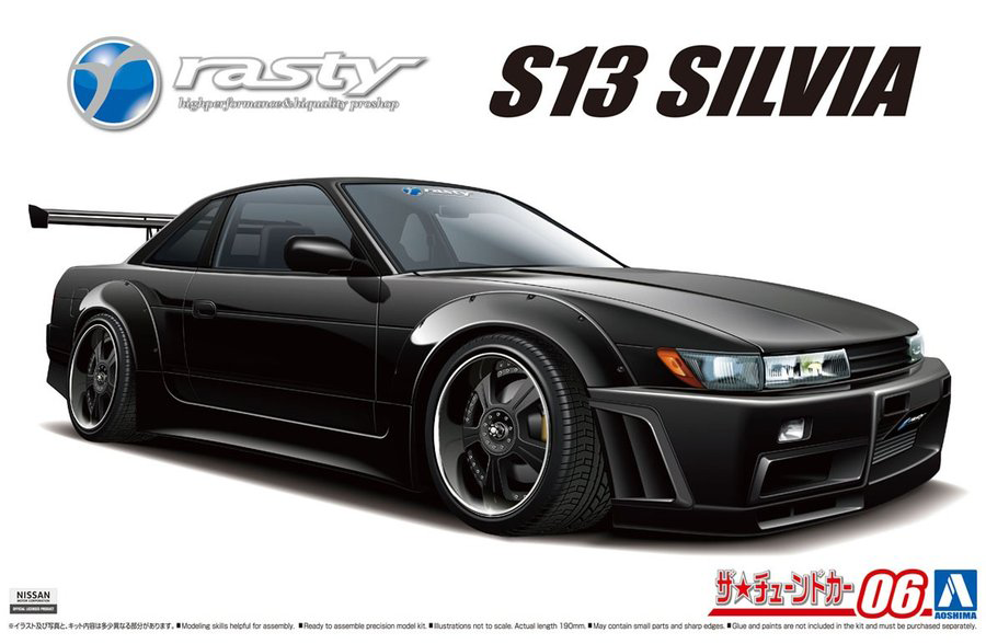 1/24 RASTY PS13 Silvia '91 Nissan Model Kit