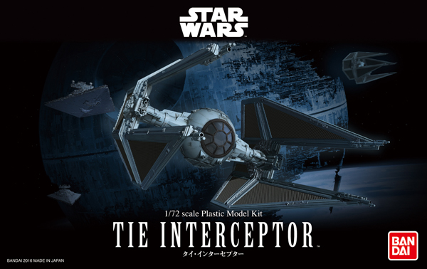 1/72 TIE Interceptor Model Kit (Star Wars)