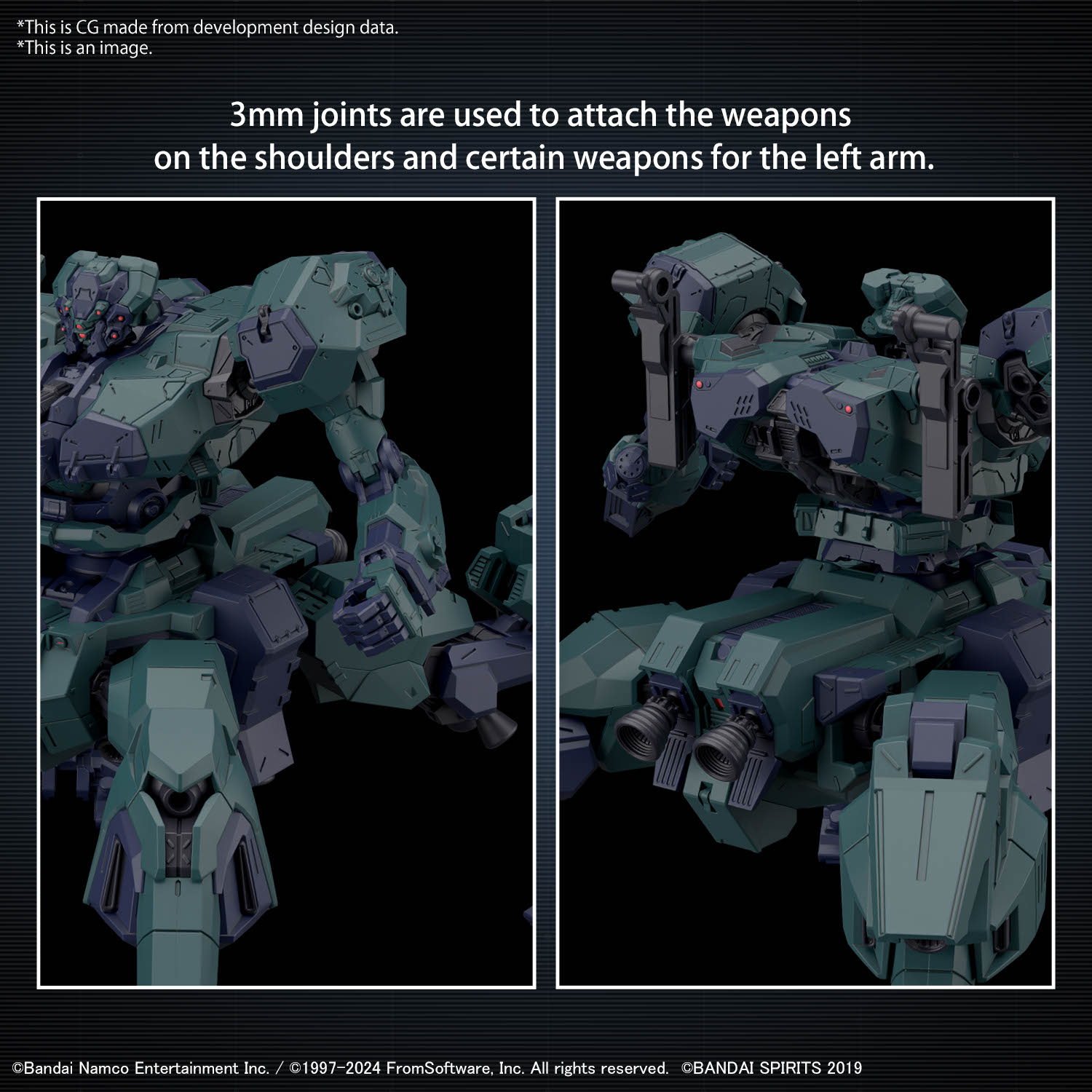 30MM Armored Core VI Fires of Rubicon Balam Industries BD-011 Melander Liger Tail
