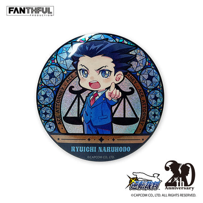 Ace Attorney Series Can Badge Set