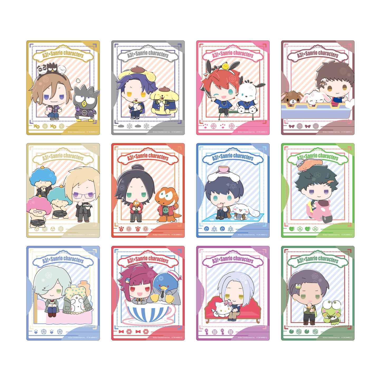 Acrylic Card A3! x Sanrio Characters 10 A&W  (Mini Character Illustration)