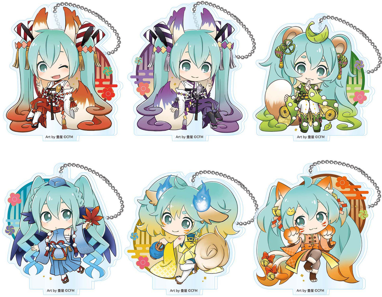 Hatsune Miku: Hyakki Yagyo Acrylic Keychain