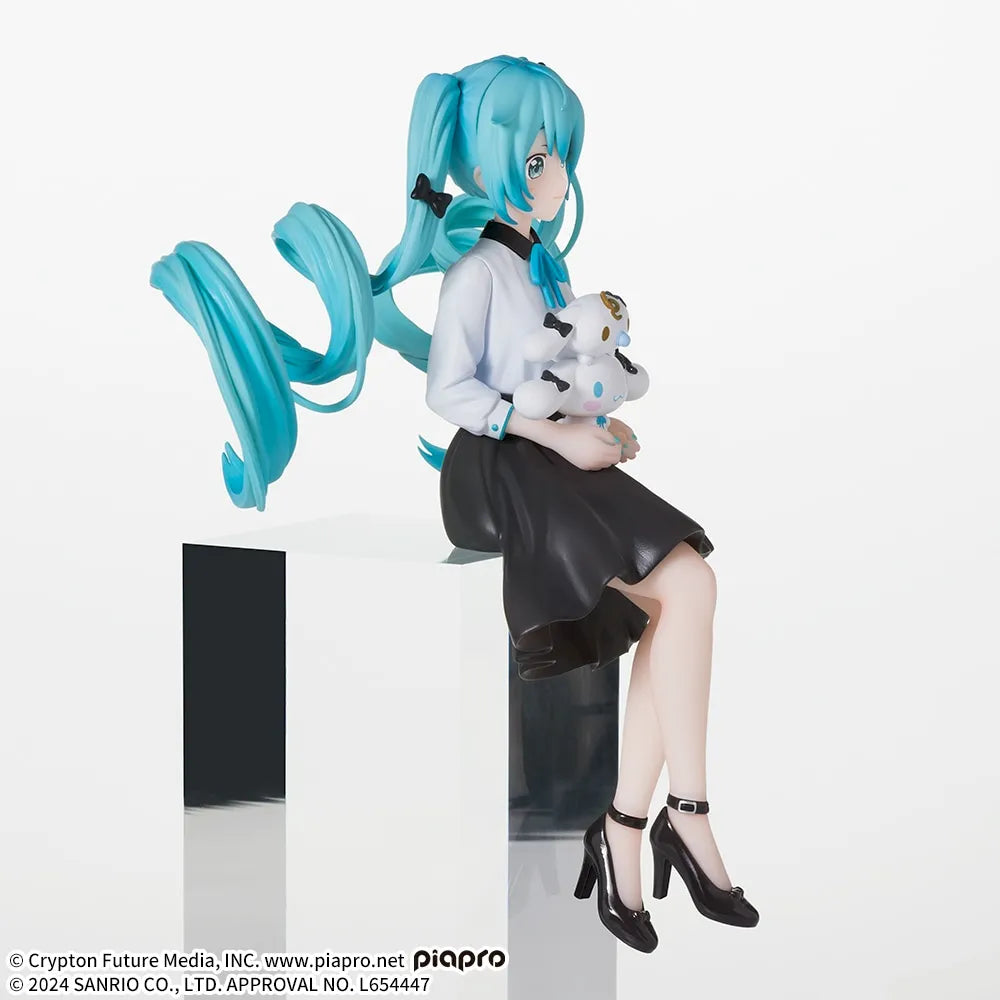 Hatsune Miku Premium Perching Figure Hatsune Miku x Cinnamoroll & Milk