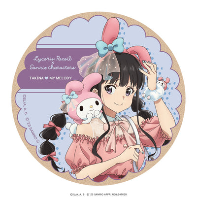 Lycoris Recoil x Sanrio characters: Wood Coaster Takina Inoue x My Melody