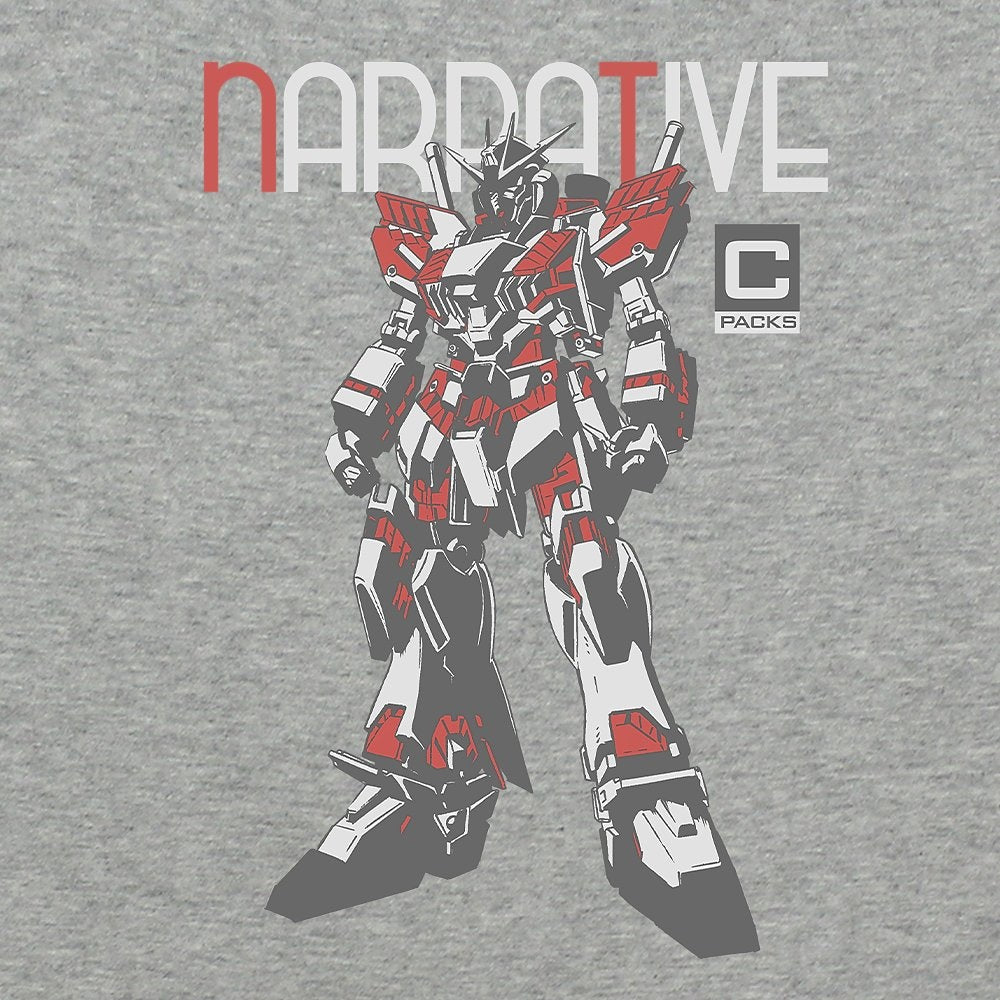 Mobile Suit Gundam NT Narrative Gundam C-Packs T-Shirt Mix Gray