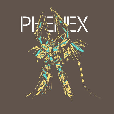 Mobile Suit Gundam Narrative Unicorn Gundam 03 Phenex T-Shirt Charcoal