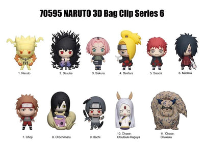 Naruto 3D Foam Bag Clip Series 6: 1 Random Pull