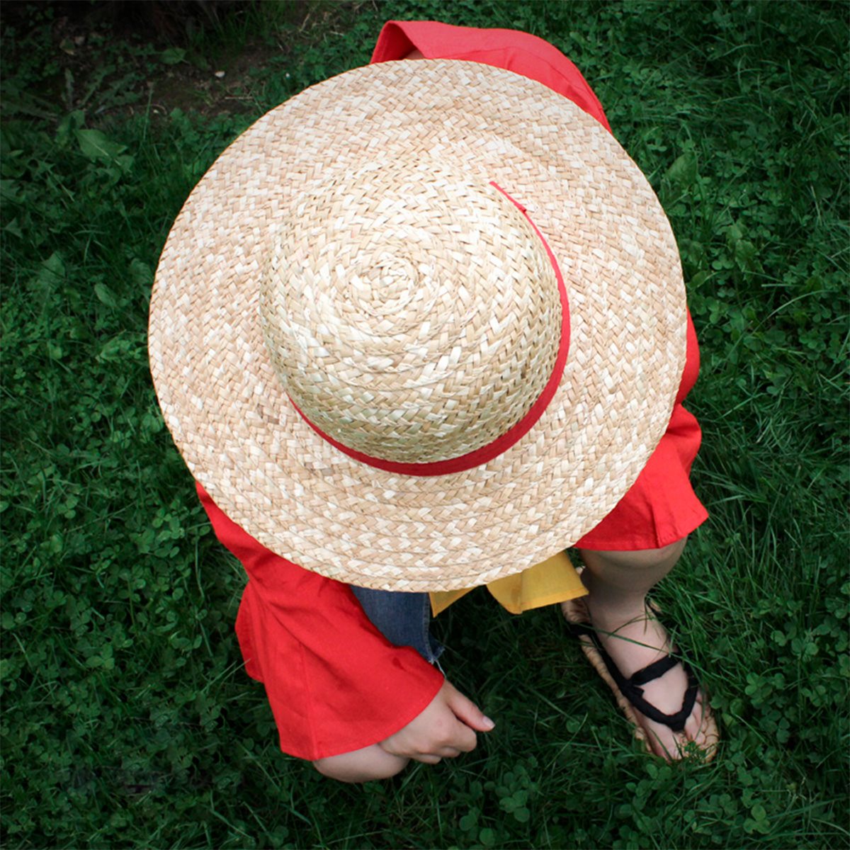 One Piece Luffy Straw Adult Size Hat