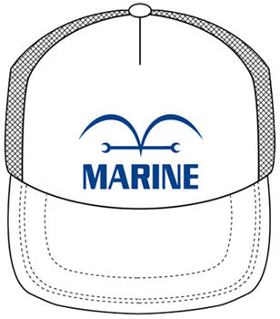 One Piece New World Ver. Marine Mesh Trucker Cap White