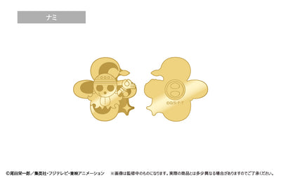 One Piece Pirate Flag Gold Pins