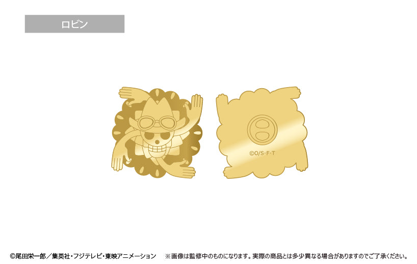 One Piece Pirate Flag Gold Pins