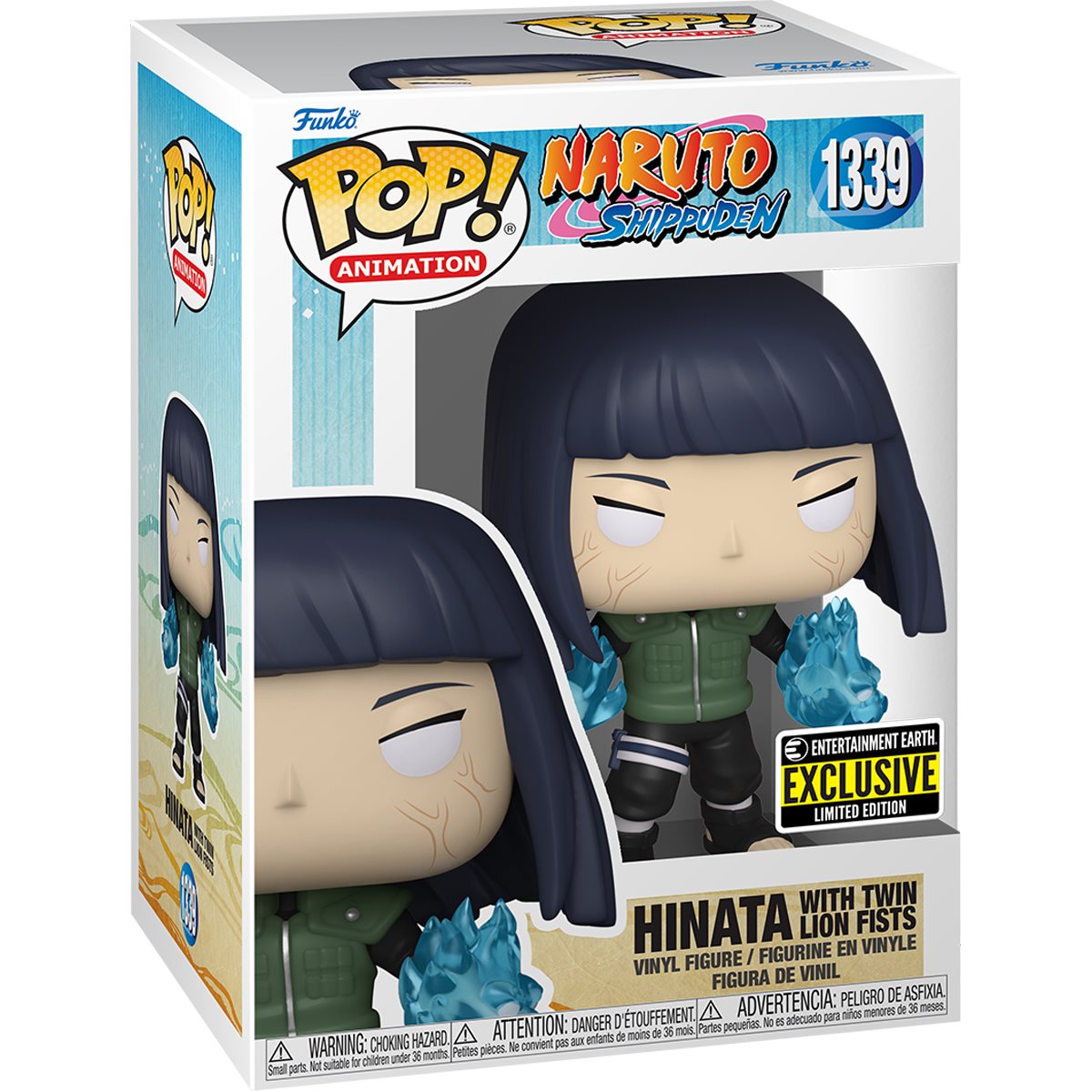Pop! Naruto Shippuden Hinata with Twin Lion Fists #1339 Entertainment Earth Exclusive