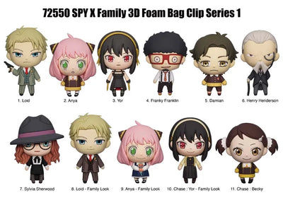Spy x Family 3D Foam Bag Clip Series 1: 1 Random Pull