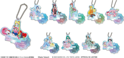 Stand Mini Acrylic Key Chain Pretty Guardian Sailor Moon Series x Sanrio Characters Aurora TYPE: 1 Random Pull