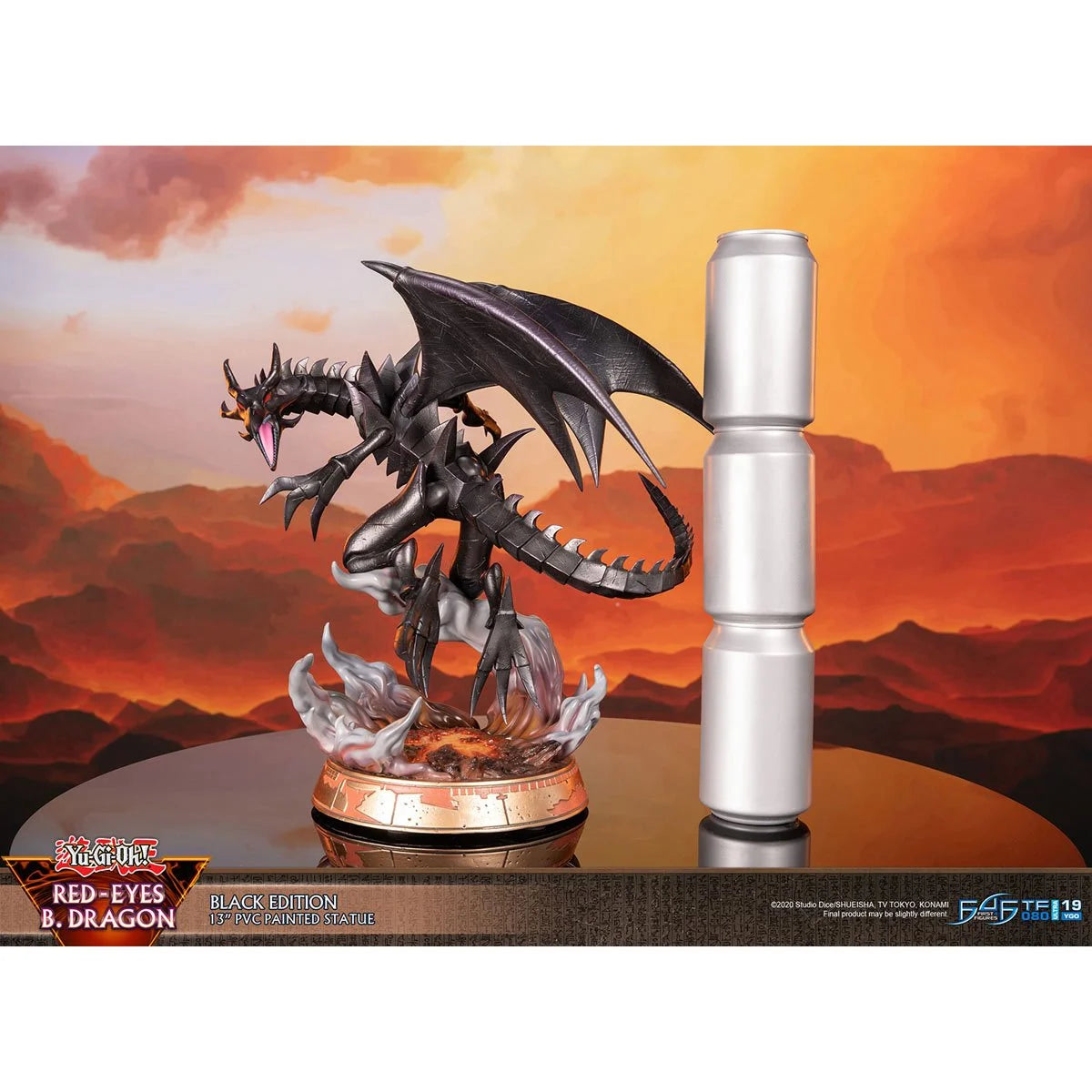 Yu-Gi-Oh! Red Eyes Black Dragon Black Edition Statue