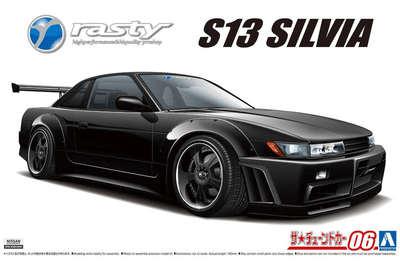 Aoshima - 1/24 RASTY PS13 Silvia '91 Nissan Model Kit - Good Game Anime