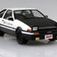 Aoshima - 1/24 Takumi Fujiwara AE86 Trueno Project D Ver. Model Kit - Good Game Anime