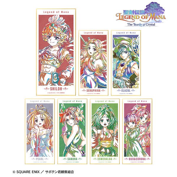 armabianca - Legend of Mana -The Teardrop Crystal- Trading Ani-Art Shikishi with Stand: 1 Box - Good Game Anime