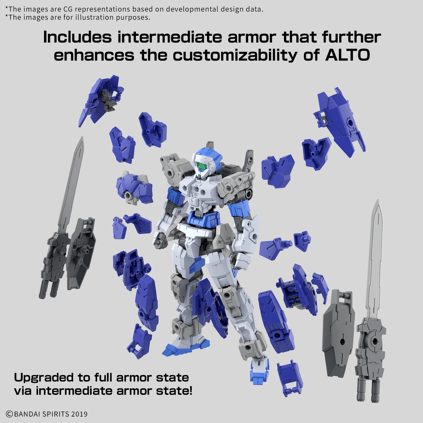 Bandai - 30MM 1/144 eEXM - 17FA Full Armor Alto - Good Game Anime