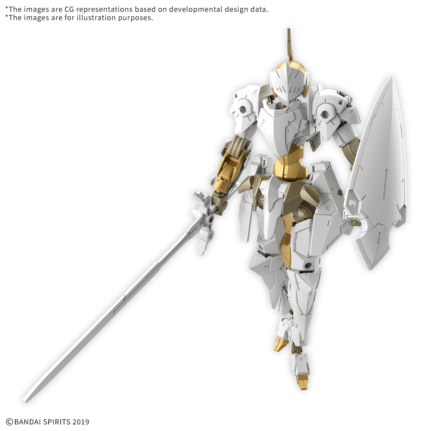 Bandai - 30MM 1/144 EXM - A9rk Spinatio Royal Knight Type Model Kit - Good Game Anime
