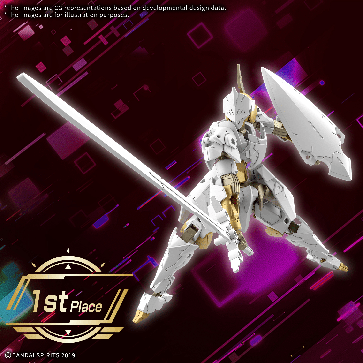 Bandai - 30MM 1/144 EXM - A9rk Spinatio Royal Knight Type Model Kit - Good Game Anime