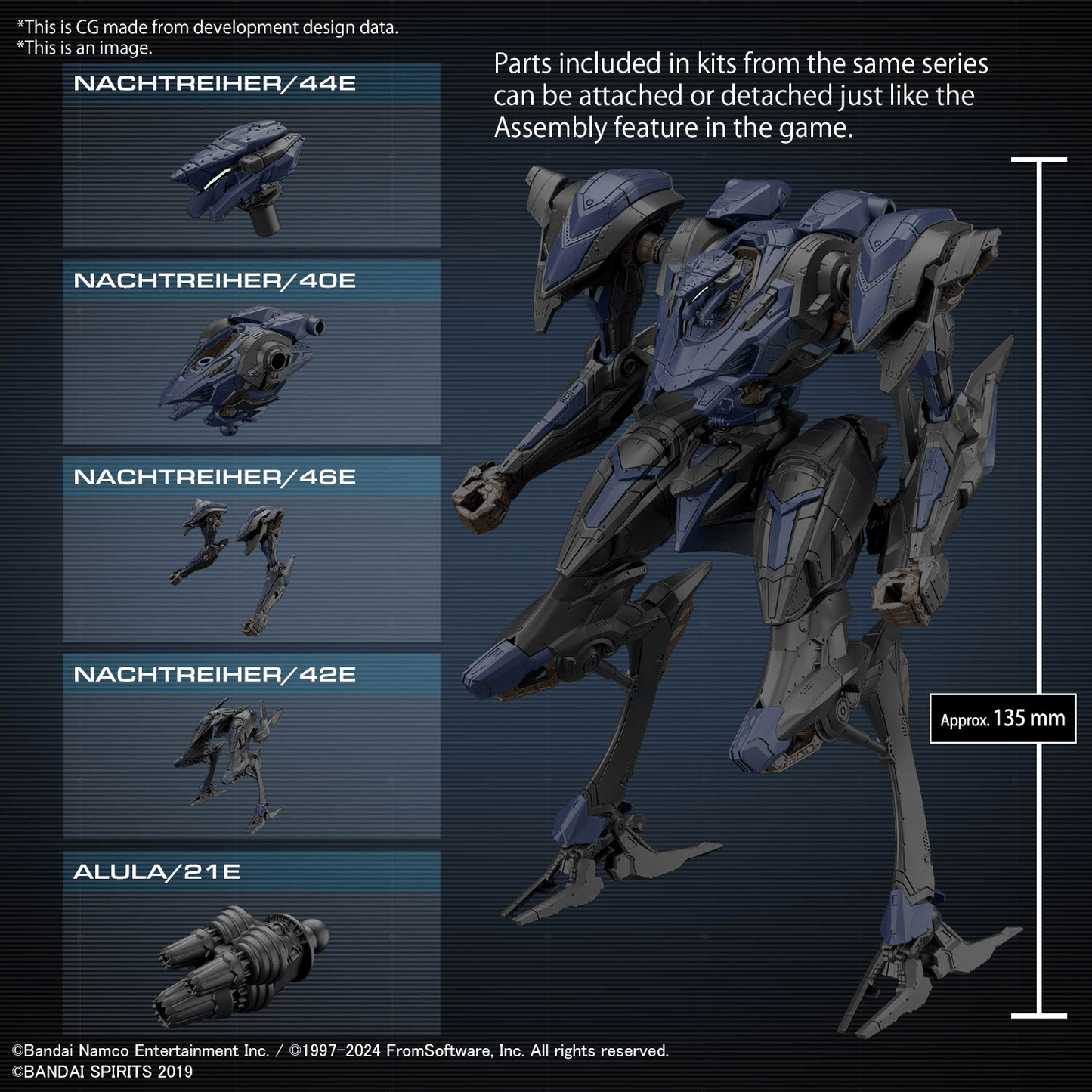 Bandai - 30MM Armored Core Ⅵ Fires Of Rubicon Schneider Nachtreiher/40E Steel Haze - Good Game Anime