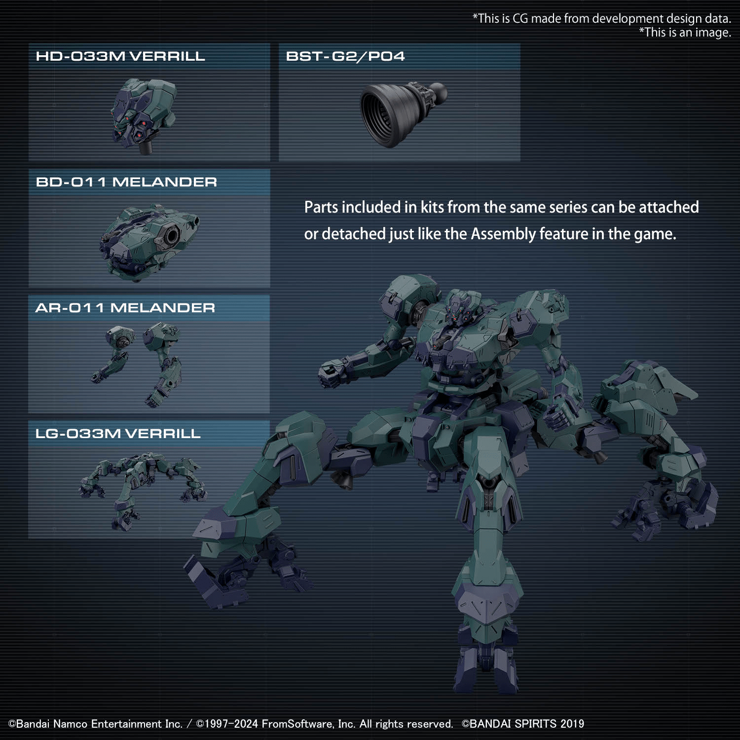 Bandai - 30MM Armored Core VI Fires of Rubicon Balam Industries BD - 011 Melander Liger Tail - Good Game Anime