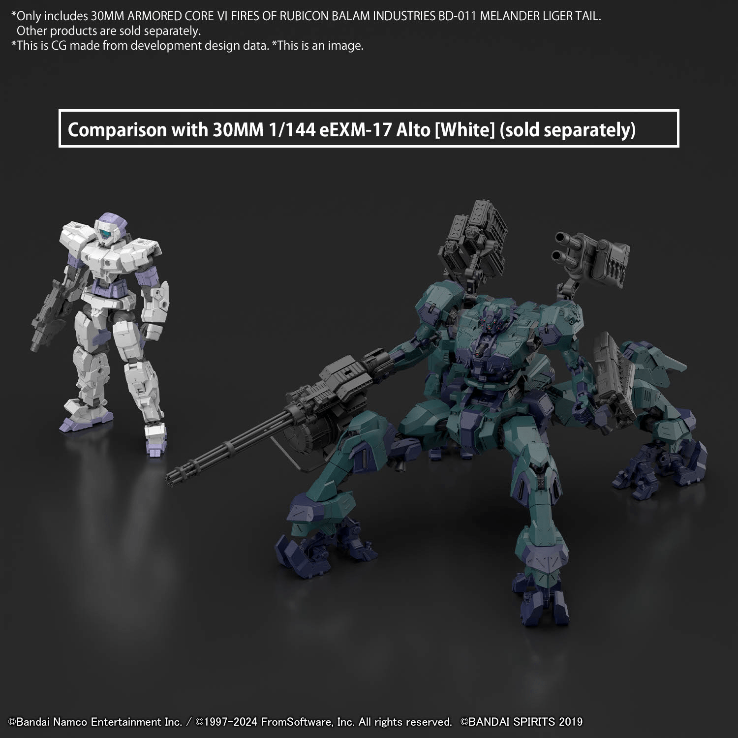 Bandai - 30MM Armored Core VI Fires of Rubicon Balam Industries BD - 011 Melander Liger Tail - Good Game Anime