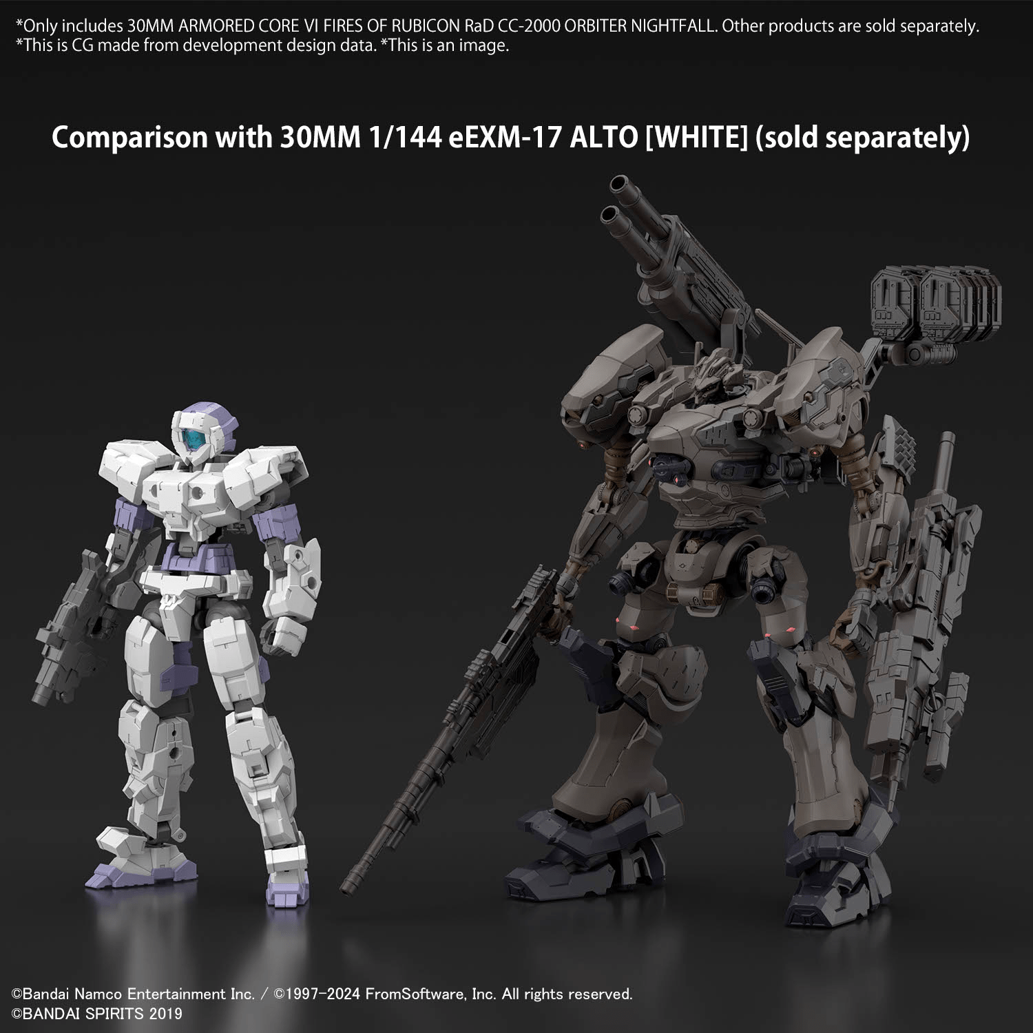 Bandai - 30MM Ⅵ FIRES OF RUBICON RaD CC-2000 ORBITER NIGHTFALL (ARMORED CORE) - Good Game Anime