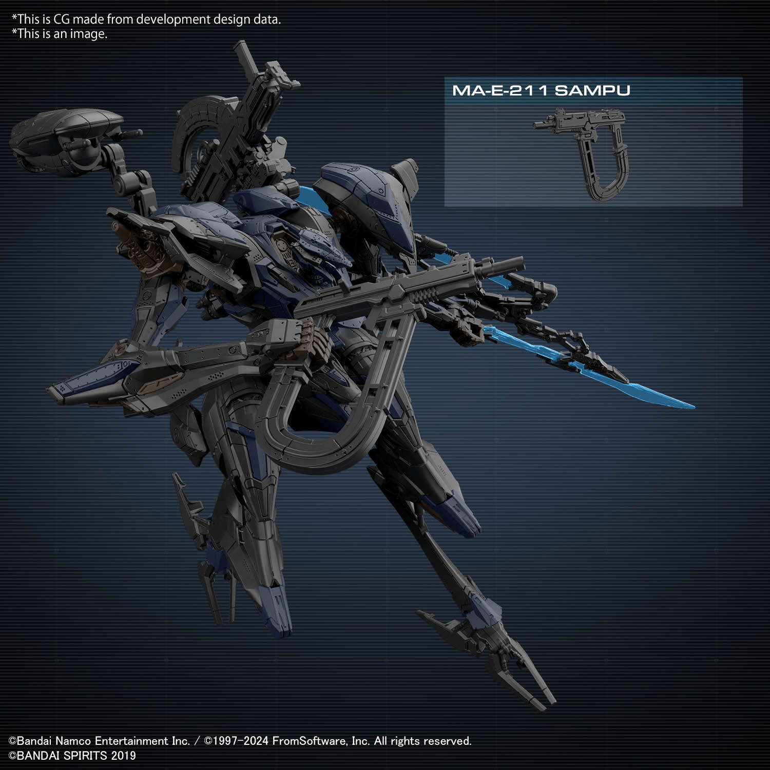 Bandai - 30MM Ⅵ FIRES OF RUBICON SCHNEIDER NACHTREIHER/40E STEEL HAZE (ARMORED CORE) - Good Game Anime