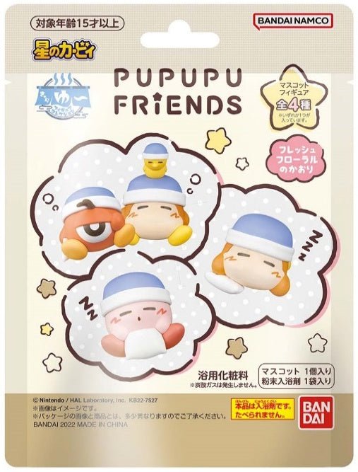 Bandai - Chara-Yu Figure Collection Kirby Pupupu Friends with Bath Powder: 1 Random Pull - Good Game Anime