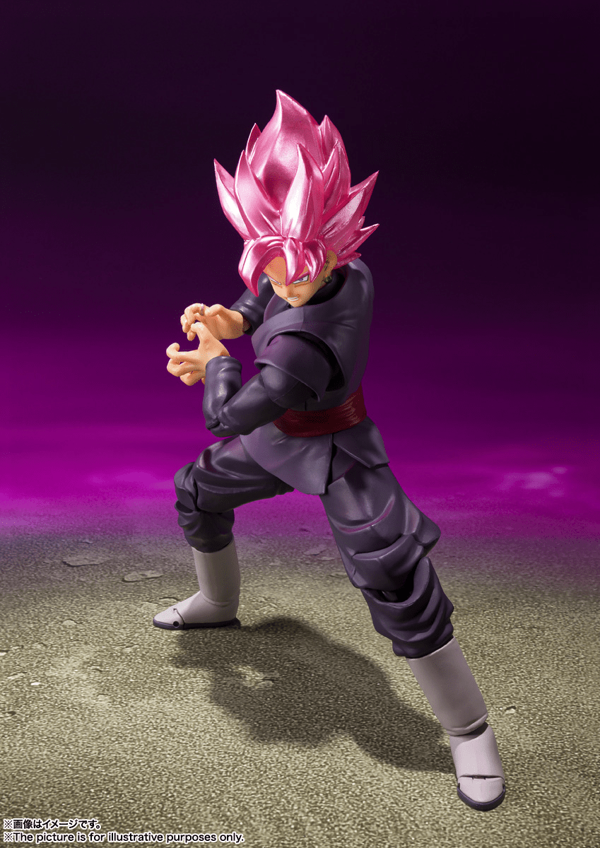 Bandai - Dragon Ball Super Goku Black Super Saiyan Rose S.H.Figuarts Action Figure - Good Game Anime