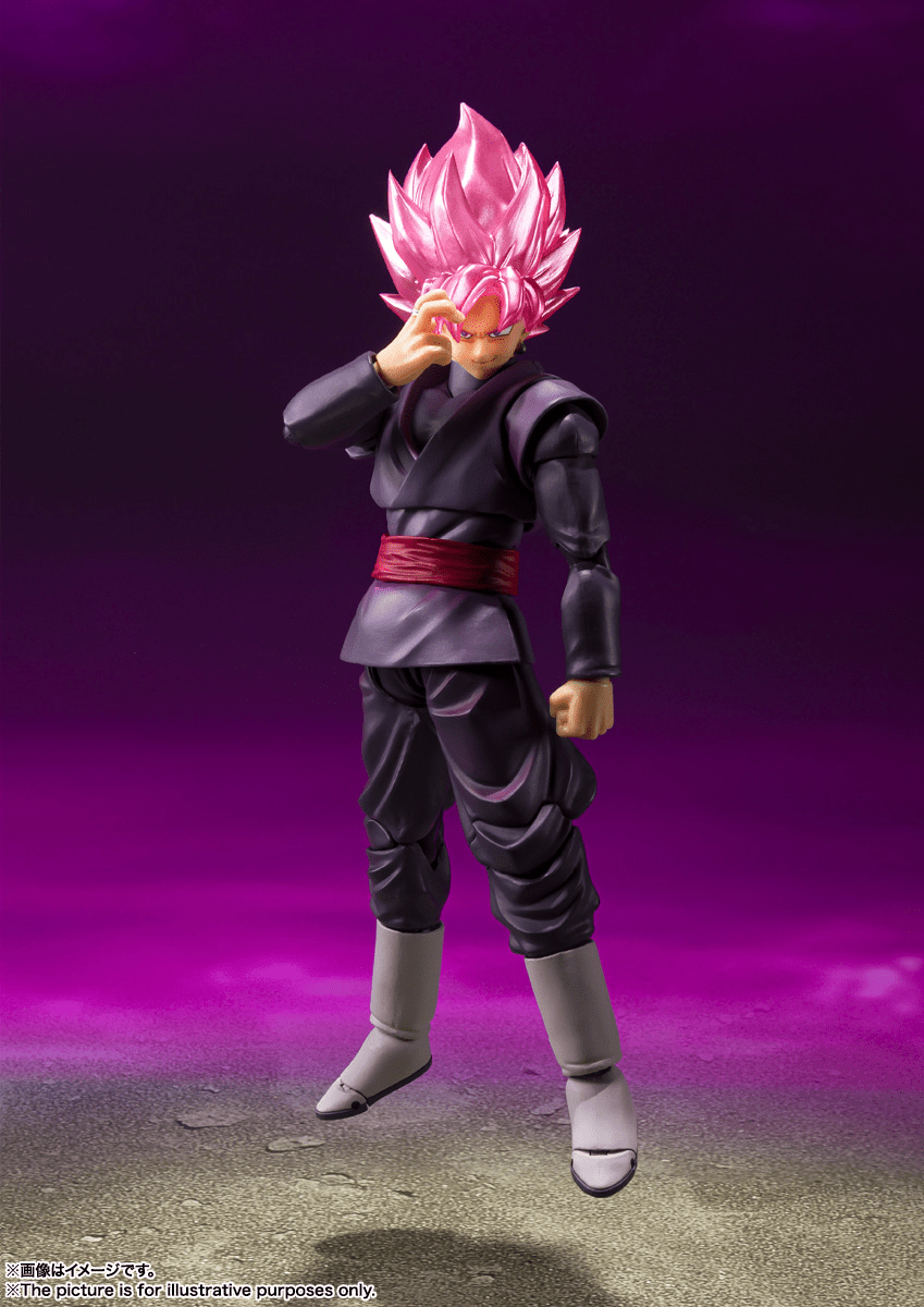 Bandai - Dragon Ball Super Goku Black Super Saiyan Rose S.H.Figuarts Action Figure - Good Game Anime