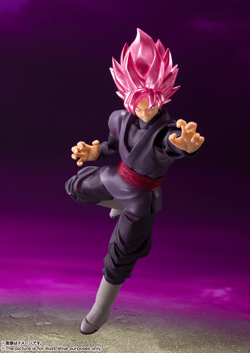 Bandai - Dragon Ball Super Goku Black Super Saiyan Rose S.H.Figuarts Action Figure - Good Game Anime