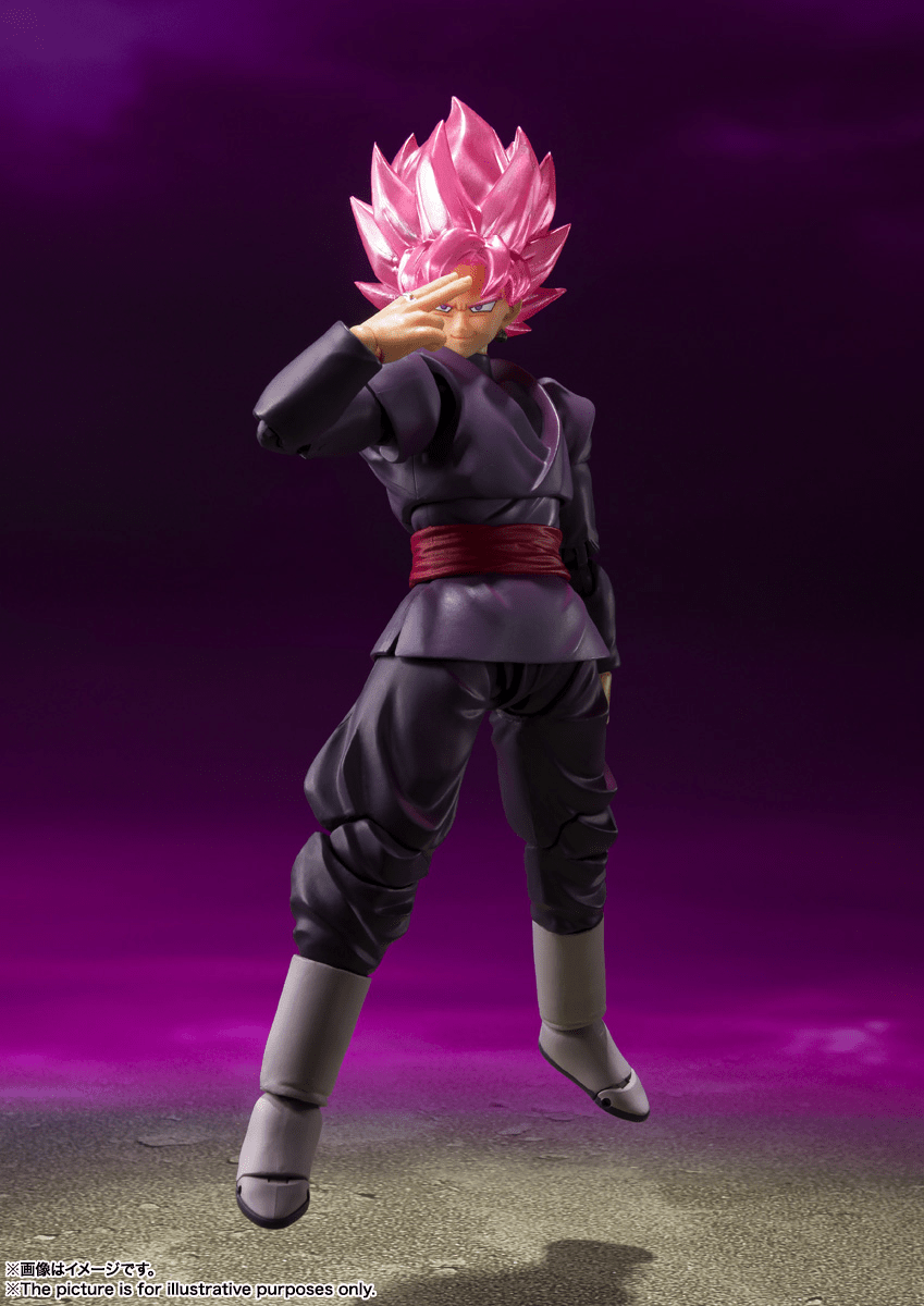 Bandai - Dragon Ball Super Goku Black Super Saiyan Rose S.H.Figuarts Action Figure - Good Game Anime