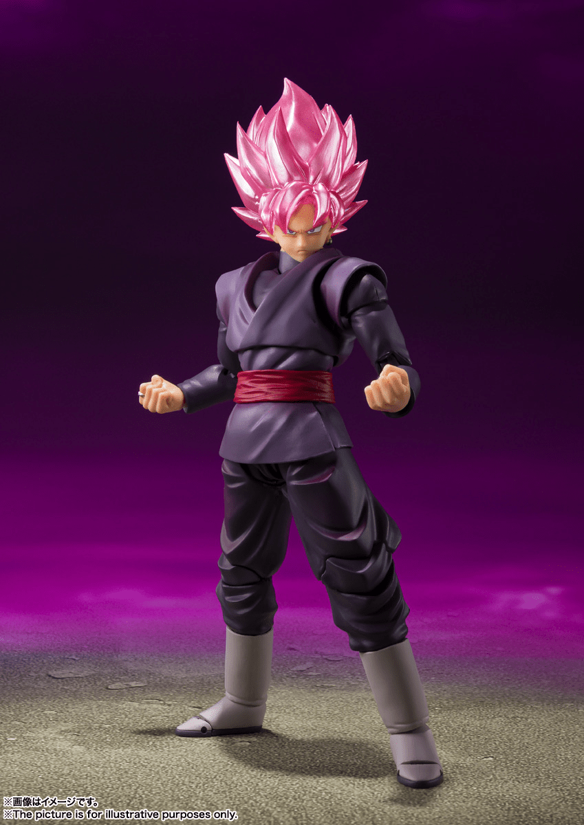 Bandai - Dragon Ball Super Goku Black Super Saiyan Rose S.H.Figuarts Action Figure - Good Game Anime