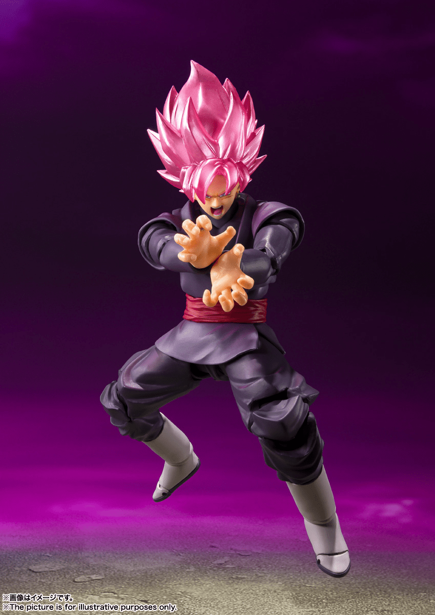 Bandai - Dragon Ball Super Goku Black Super Saiyan Rose S.H.Figuarts Action Figure - Good Game Anime