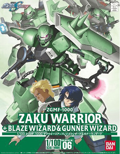 Bandai - HG 1/100 #06 Zaku Warrior + Blaze Wizard & Gunner Wizard - Good Game Anime