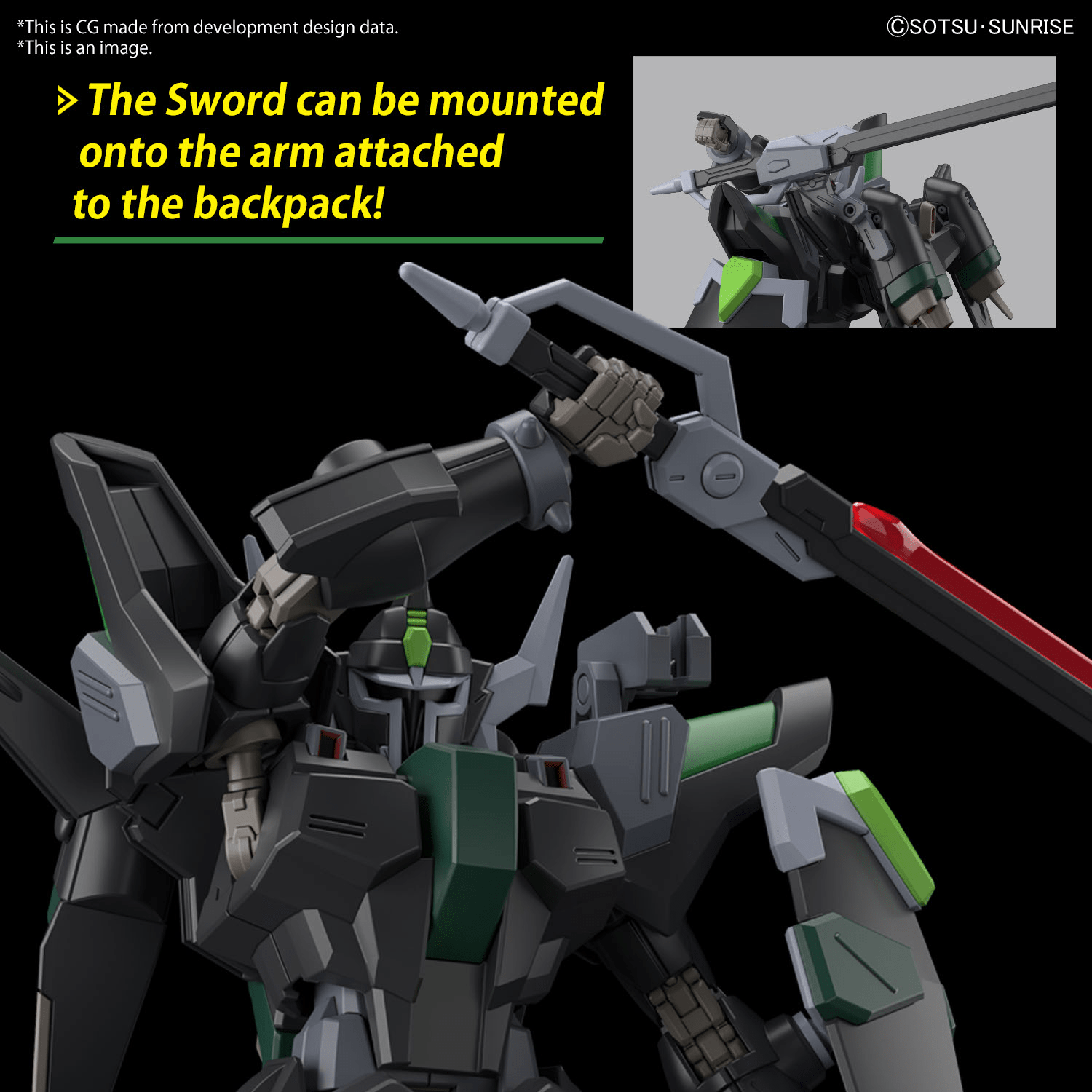 Bandai - HG 1/144 BLACK KNIGHT SQUAD Rud - ro.A (GRIFFIN ARBALEST CUSTOM) - Good Game Anime