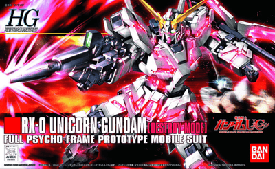 Bandai - HGUC 1/144 #100 RX-0 Unicorn Gundam (Destroy Mode) - Good Game Anime