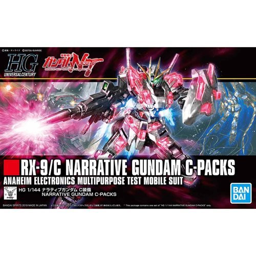 Bandai - Mobile Suit Gundam Narrative Gundam C-Packs High Grade 1:144 Scale Model Kit - Good Game Anime